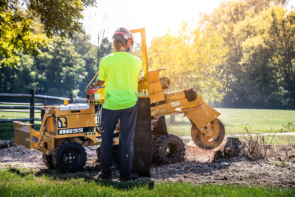 A Morbark/Rayco stump grinder
