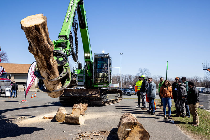 The big equipment will be on full display outside, ready for demonstrations and testing.