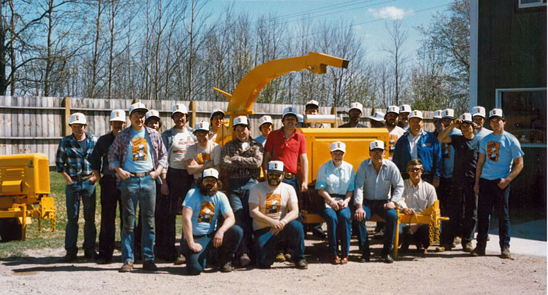 The original team that formed the backbone of Bandit Industries’ early efforts.