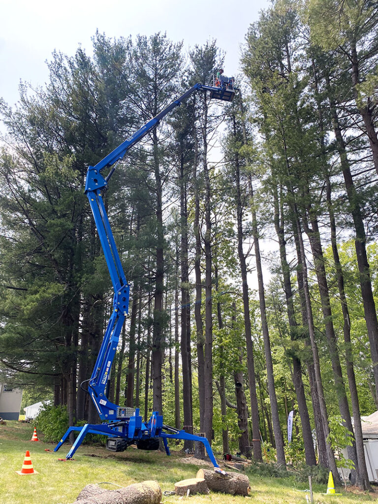 A lift’s size and maneuverability are crucial, especially in areas with obstacles or dense tree cover. Source: CTE North America