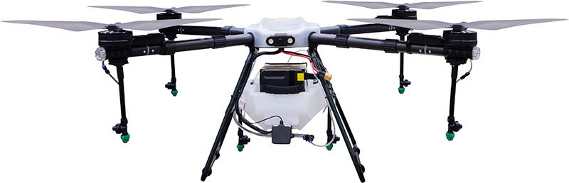 A drone with a high resolution camera.