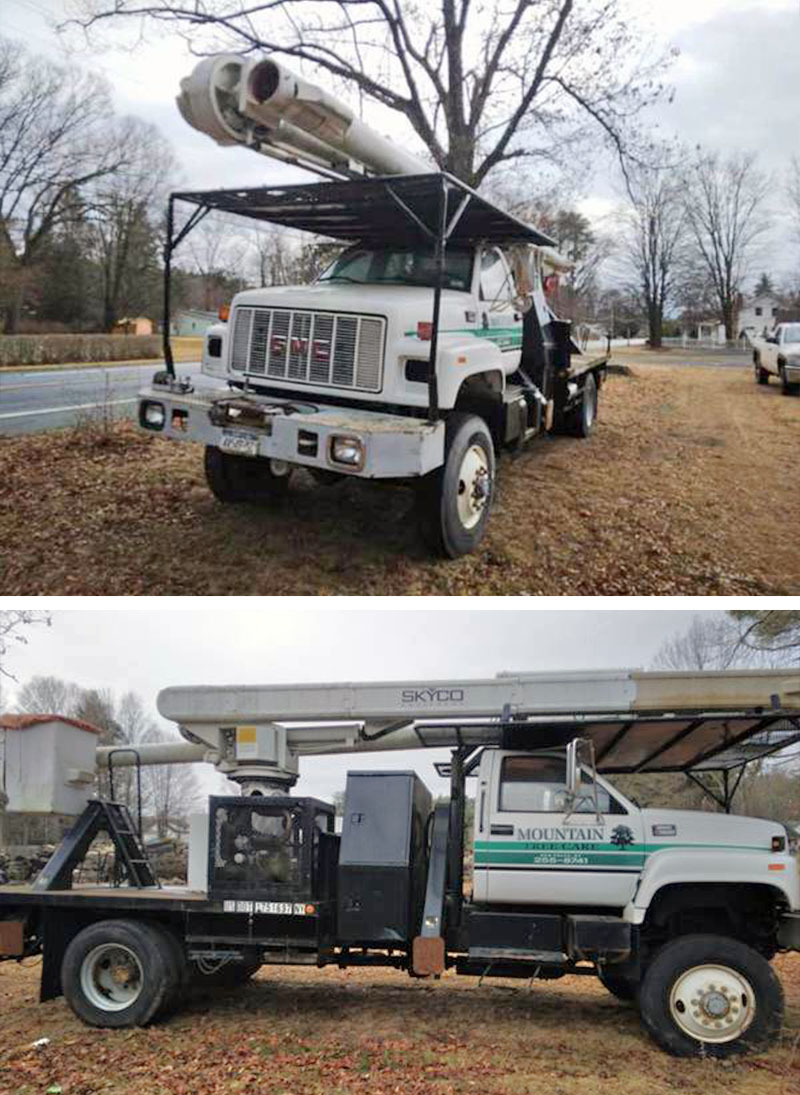 1997 GMC 7500 with Altec LR III 60' aerial lift