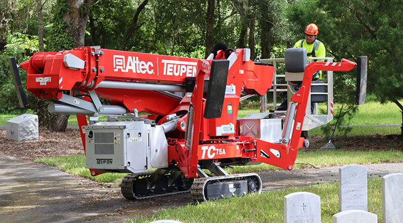 An Altec Teupen compact lift