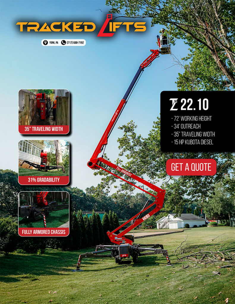 An ad for Tracked Lifts