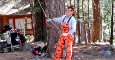 Allowing the gear to do the heavy lifting turns a demanding tree removal into a controlled, skillfully-rigged job. Source: All photos by Robert Phillips