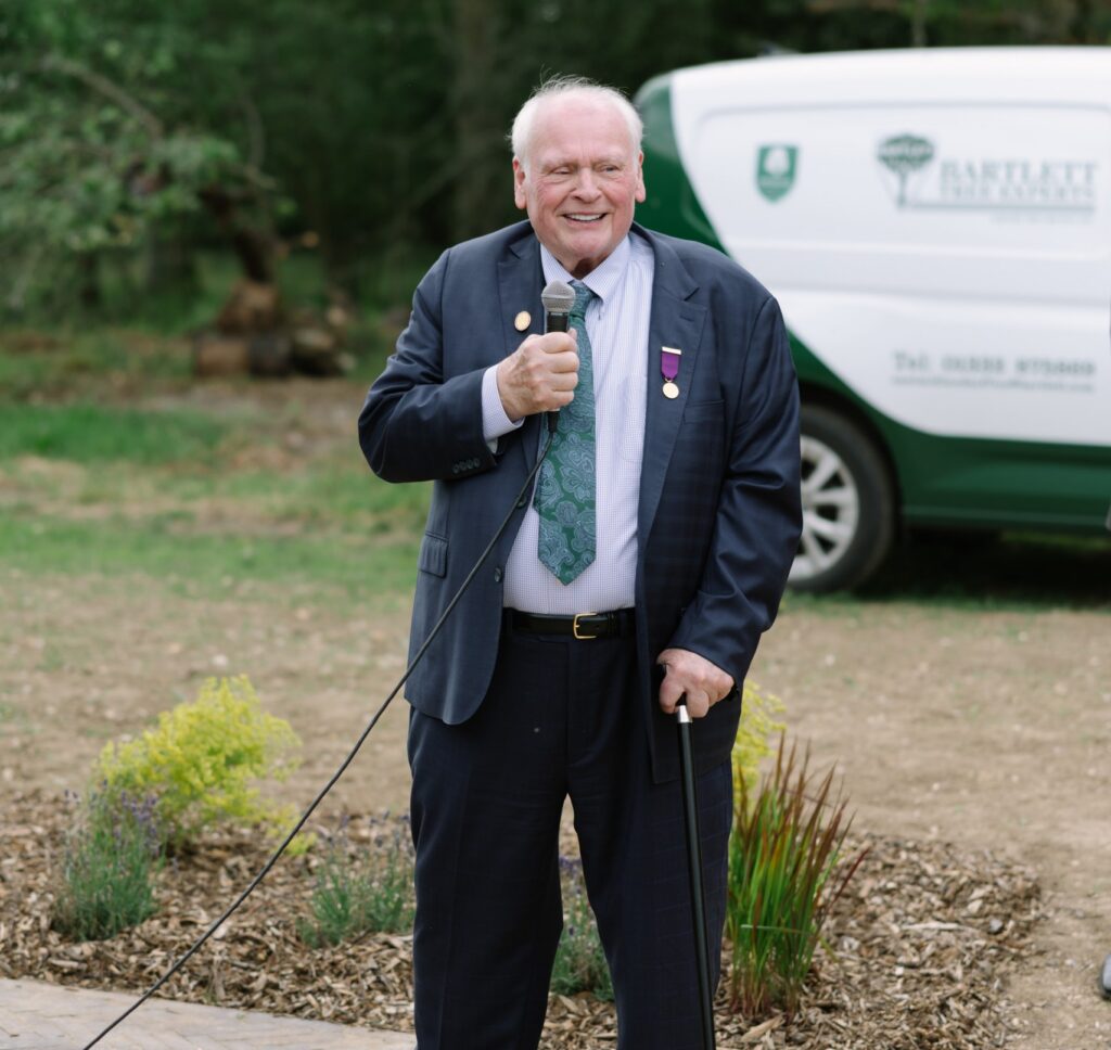 Robert Bartlett, Chairman and CEO, speaks at the event.