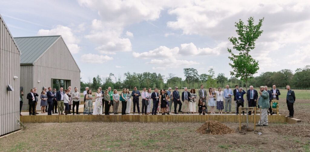 At the launch of the new UK Research Laboratory and Arboretum, which will focus on applied arboricultural research and collaboration.
