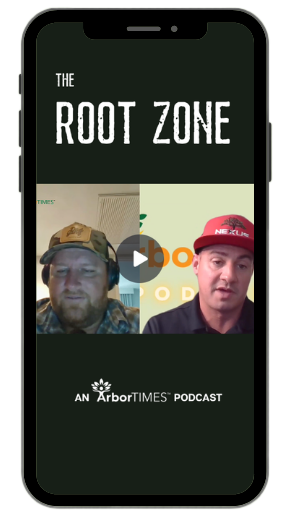 The Root Zone podcast playing on a mobile phone